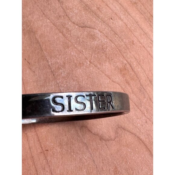 Sterling Silver 925 Bracelet Sister Multiple Languages 25.83G Elegant  Sentiment - Picture 4 of 8